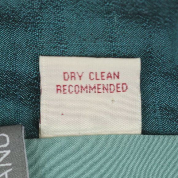 Anu Women's Large Blue Green Raw Silk Lined Embroidered Open Front Jacket - Picture 8 of 8